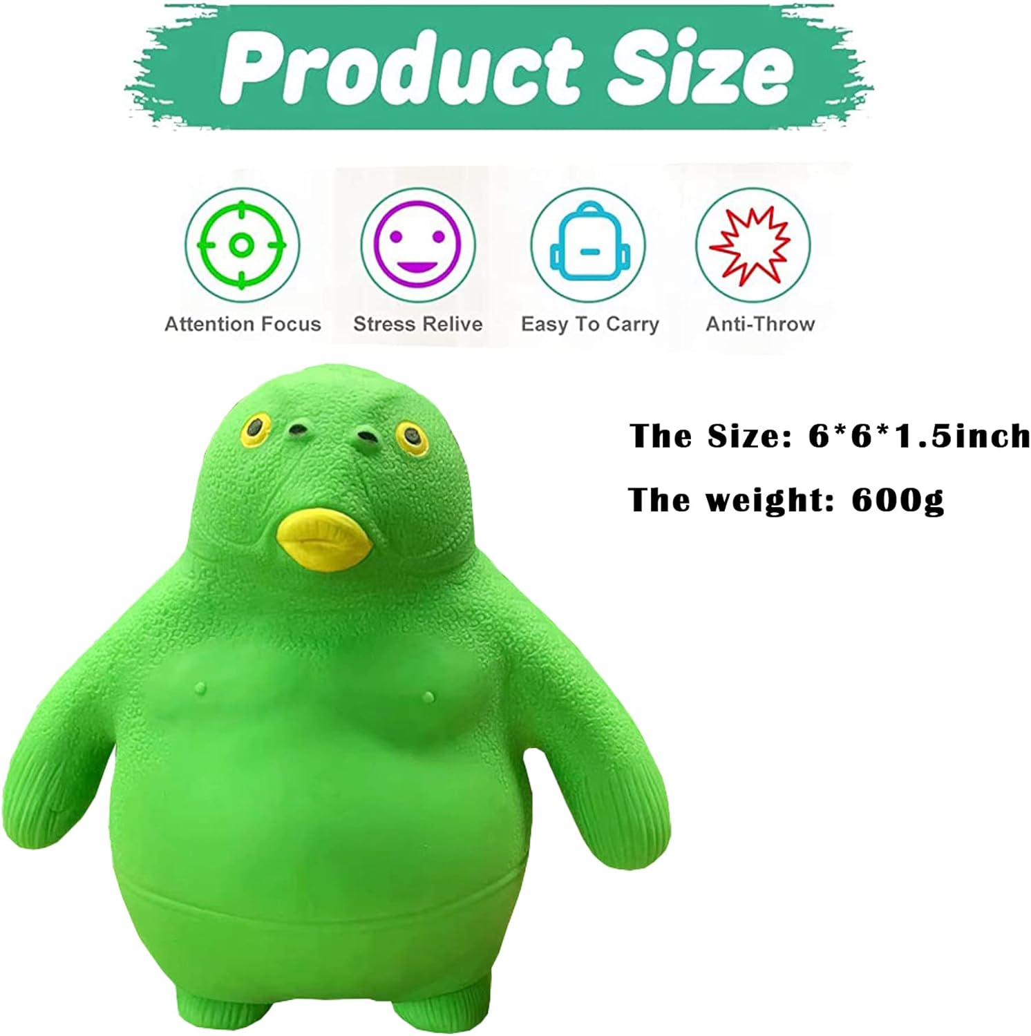 Flexible Stress Man Reliever Great for Calming Mind Styles Vary- Durable Fish Human-Shaped Stress Relief Toys for Reducing Anxiety and Tension, Funny Toy for Adults Teens Kids, Stocking Stuffer Gift