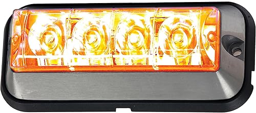 Miniatura 3 de Buyers Products 8891104 - Luz estroboscópica LED elevada de 5 pulgadas, 19 patrones de flash, barra de luz para ATV, UTV, camiones de trabajo y