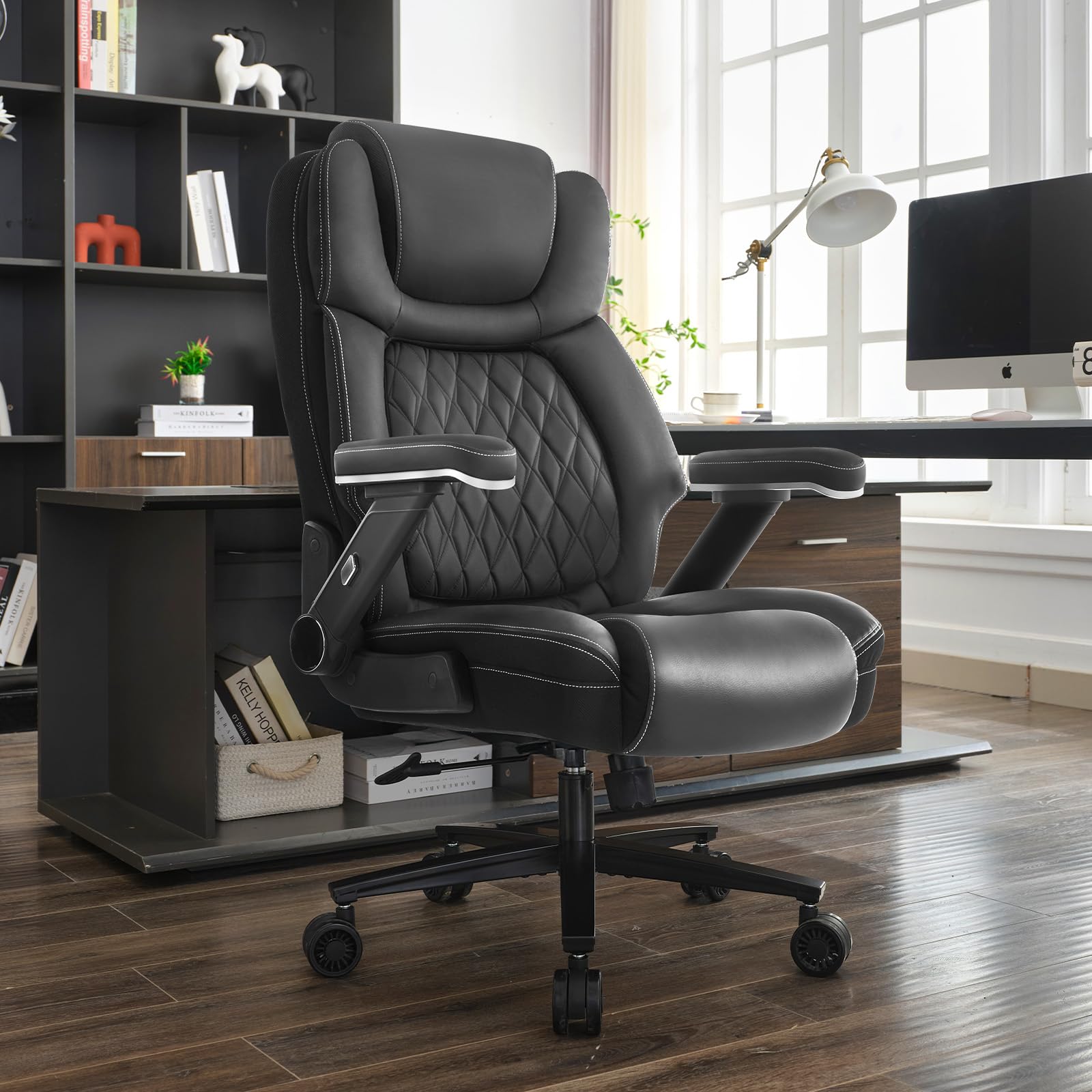Big and Tall Office Chair 650lbs Capacity Wide Office Chair for Heavy People Ergonomic High Back Office Chair — view 2
