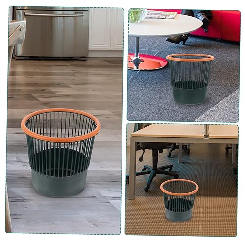 Miniatura 8 de Bote de basura redondo de plástico, verde, 12"