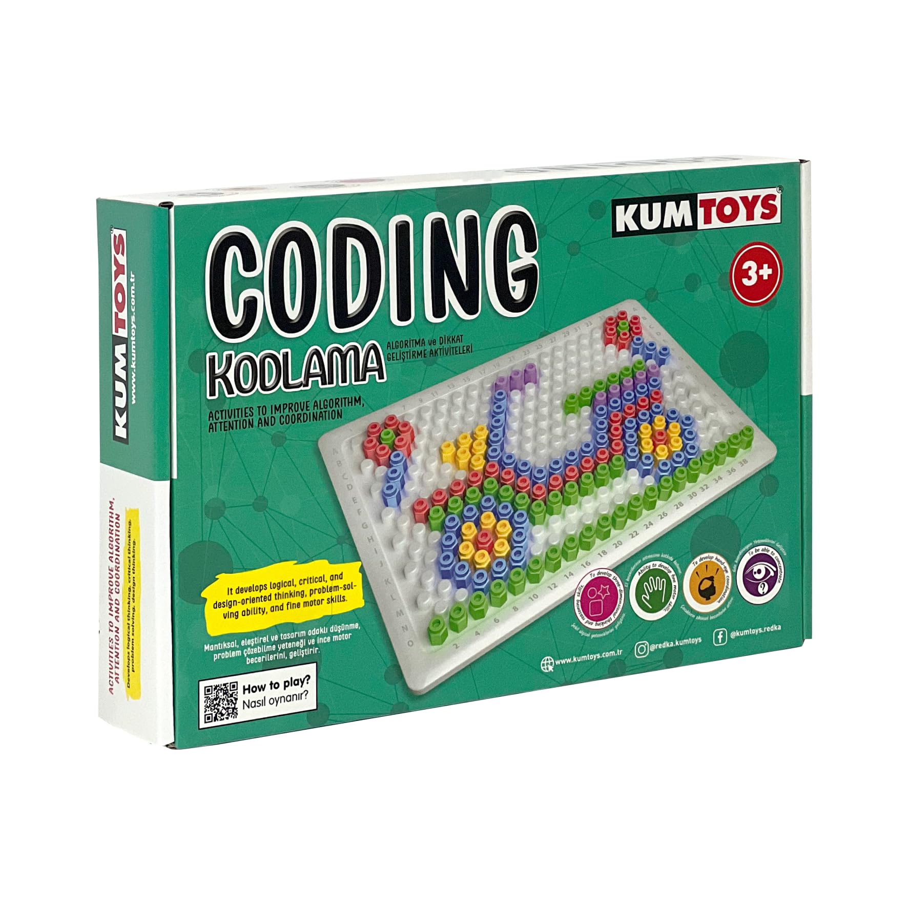 Kumtoys Redka Kodlama Algoritma ve Dikkat Geliştirme Aktiviteleri (Kapak değişebilir)