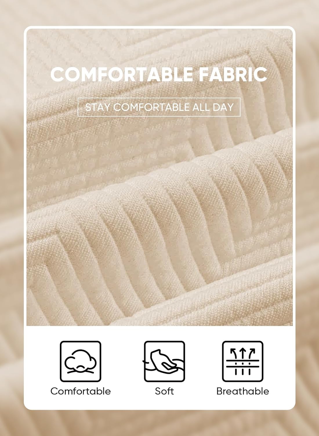 JMIERR Mens Crewneck Sweatshirt Casual Long Sleeve Texture Pullover Shirt for Men - Image 6