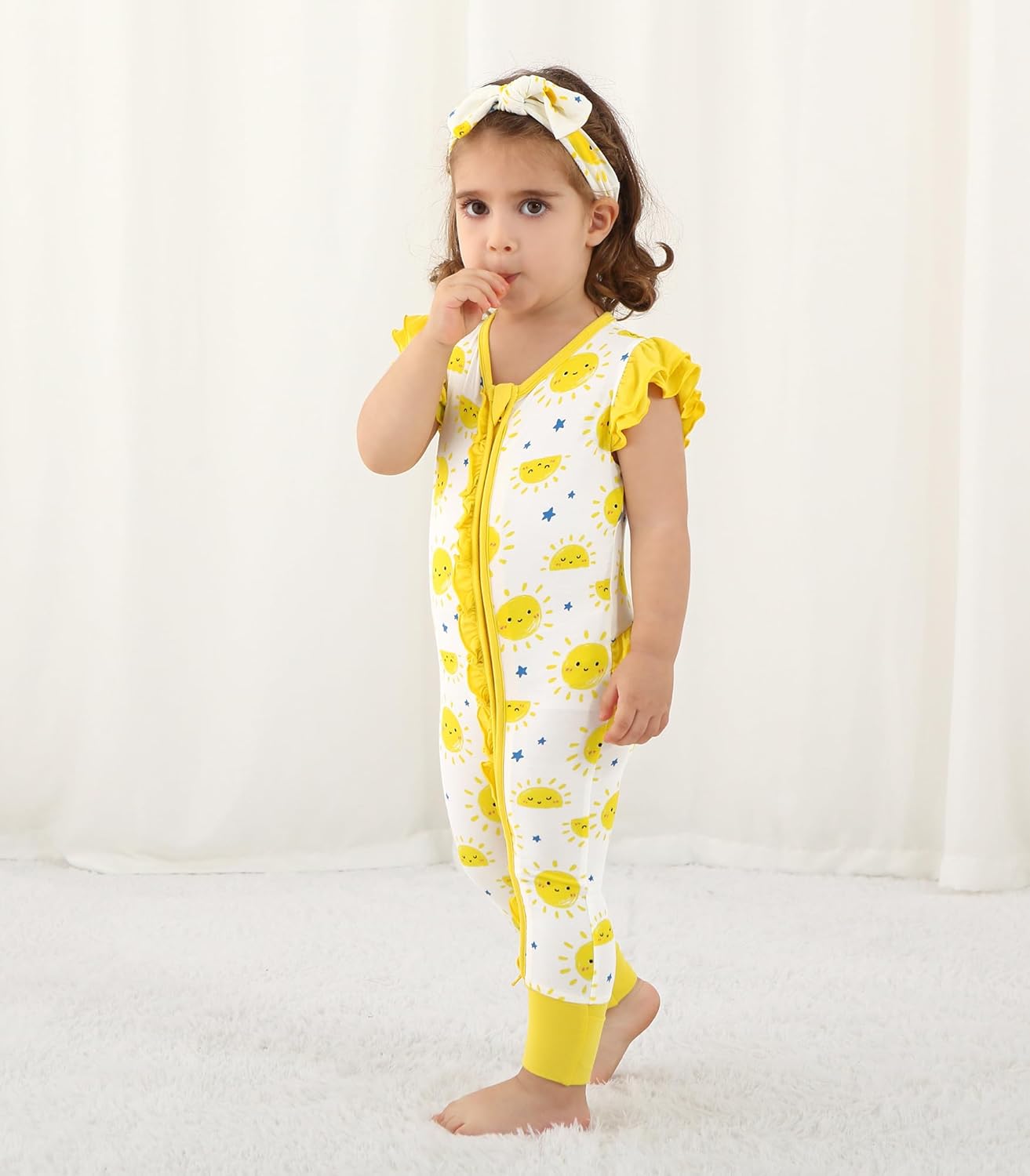Baby Girl Romper Jumpsuit Toddler Girl's Sleeveless Clothes Viscose from Bamboo One-Piece Outfit