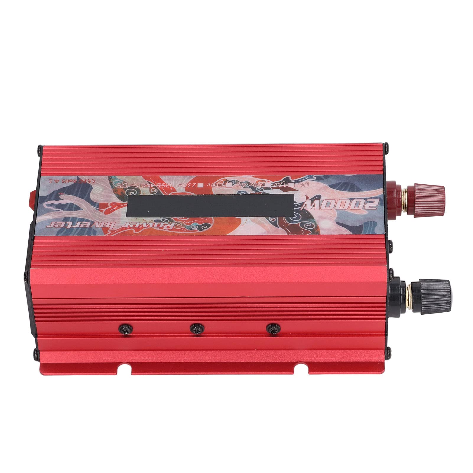 Convertidor de Corriente, Pantalla LCD Solar del Inversor de Corriente del Coche de CC a CA de 2000 W para Cámaras (DC24V)