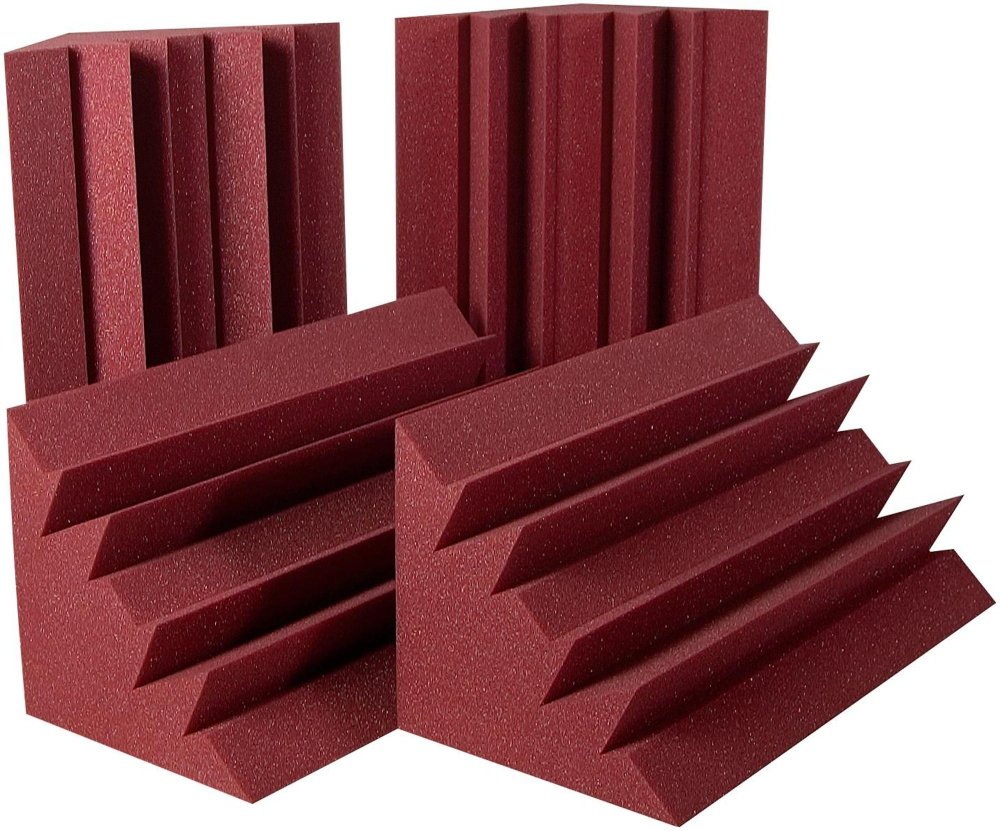 Auralex Acoustics LENBUR LENRD Acoustic Absorption Bass Traps, 24" x 12" x 12", 8 Pack, Burgundy