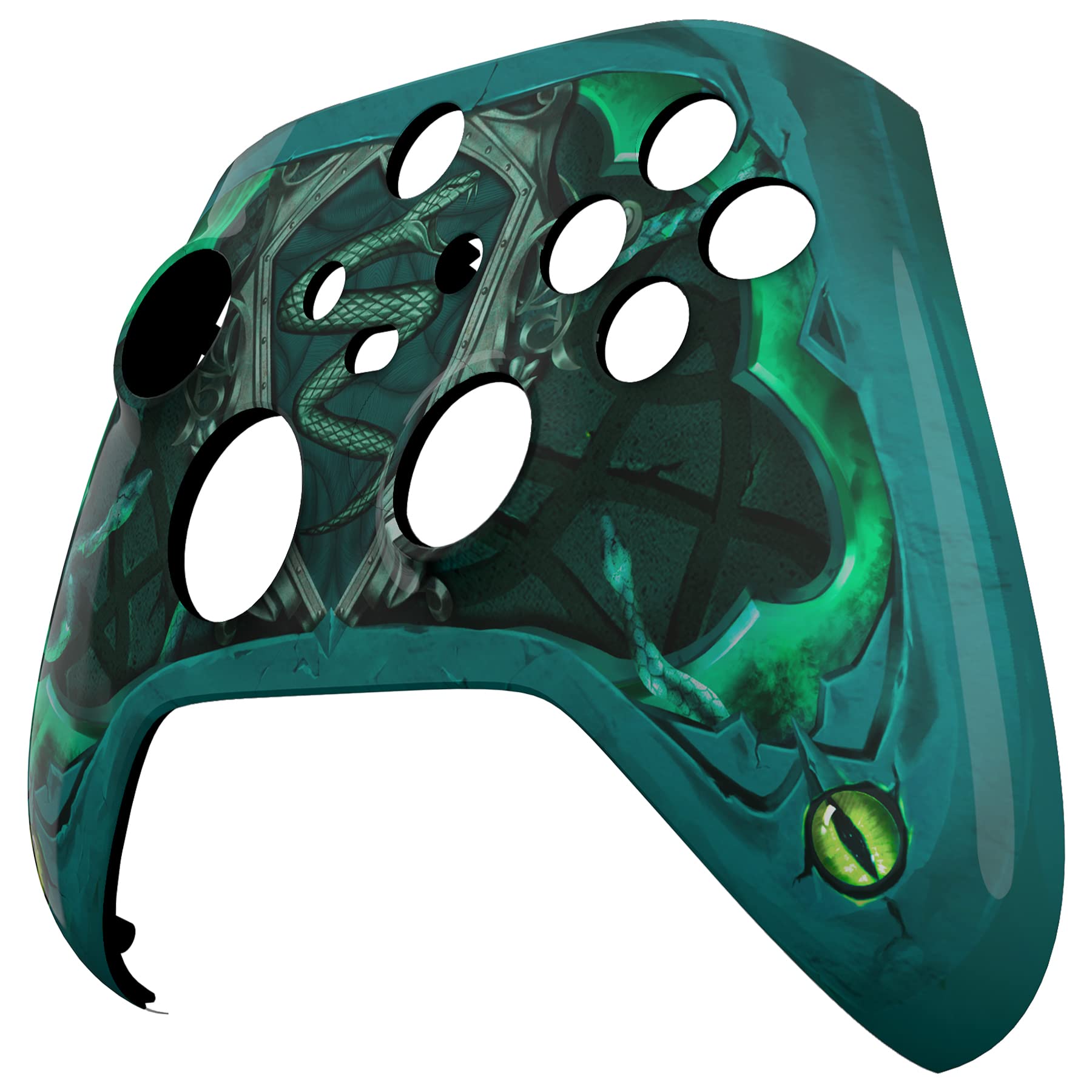 eXtremeRate Coque de Rechange pour Manette Xbox Series X et S – Libérez Votre Style – Œil du Serpent – Accessoires personnalisés pour Manette Xbox Core sans Fil [contrôle Non Inclus]
