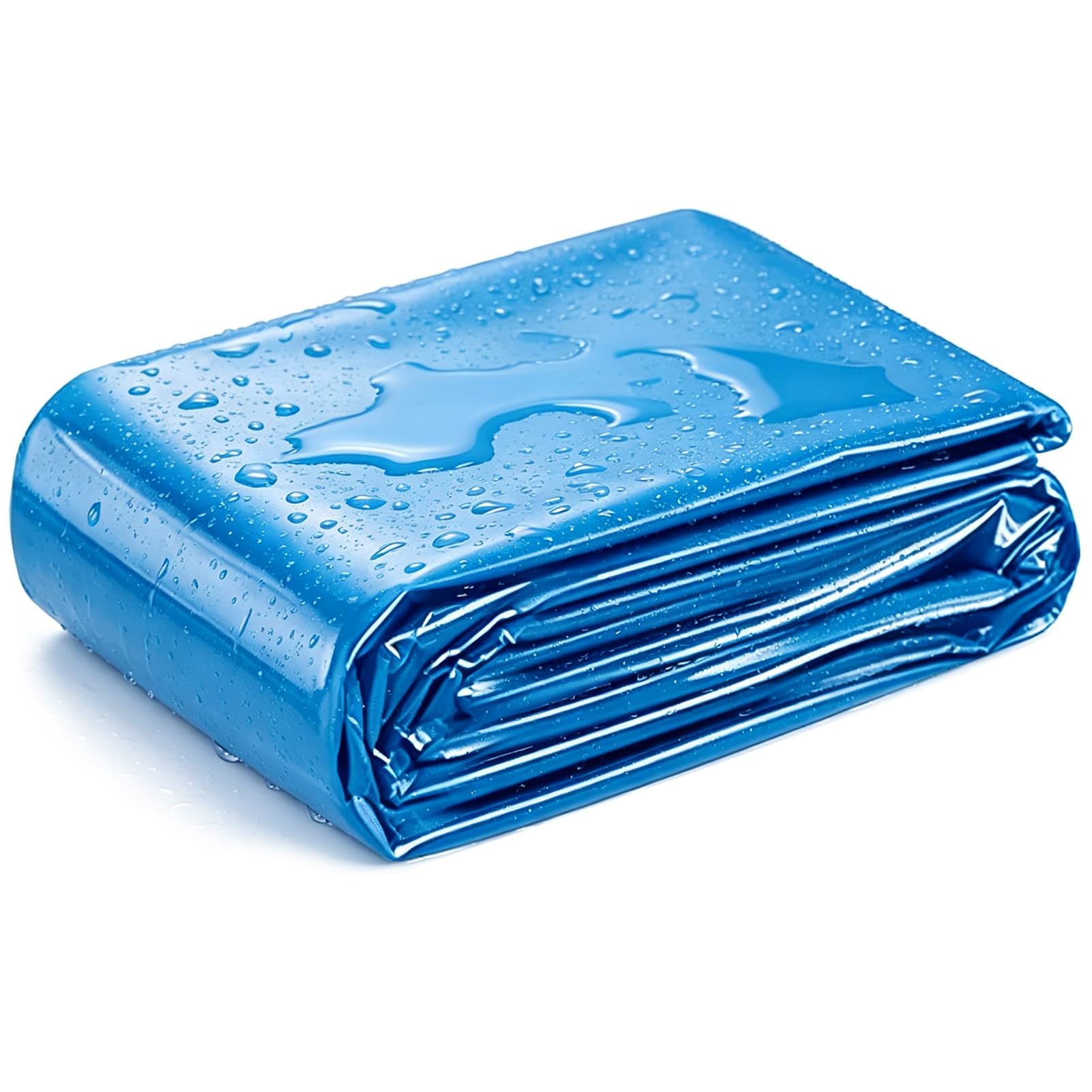 Hamankim Blue Pond Liner 3x4m 4x5m 5x5m 6x8m, Flexible Resistant Ponds Underlay Membrane, Impermeable Sealing Film for Indoor Outdoor Koi Fish Ponds Water Features(8x10m(26.2x32.8ft))