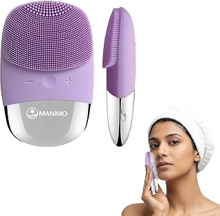 Manimo Smart Electric Face Cleanser Brush | 5-Speed Sonic Pulsation & Smart Memory Technology | Dermatologist Approved Sil... Price In India