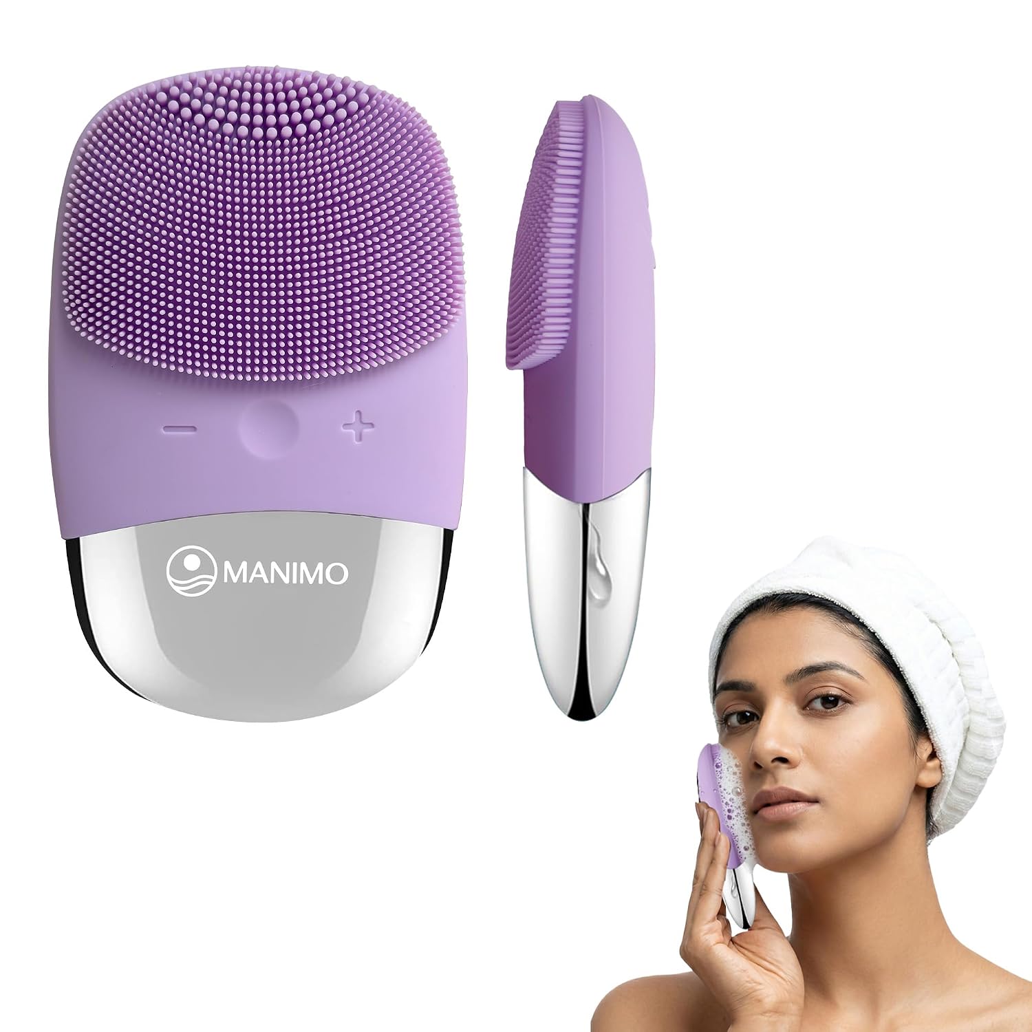 Manimo Smart Electric Face Cleanser Brush | 5-Speed Sonic Pulsation & Smart Memory Technology | Dermatologist Approved Sil... - Review, Price and Buying Guide