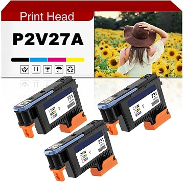 731 Print Head P2V27A Printhead Compatible for HP T1700 T1700dr Printers 1 Sets