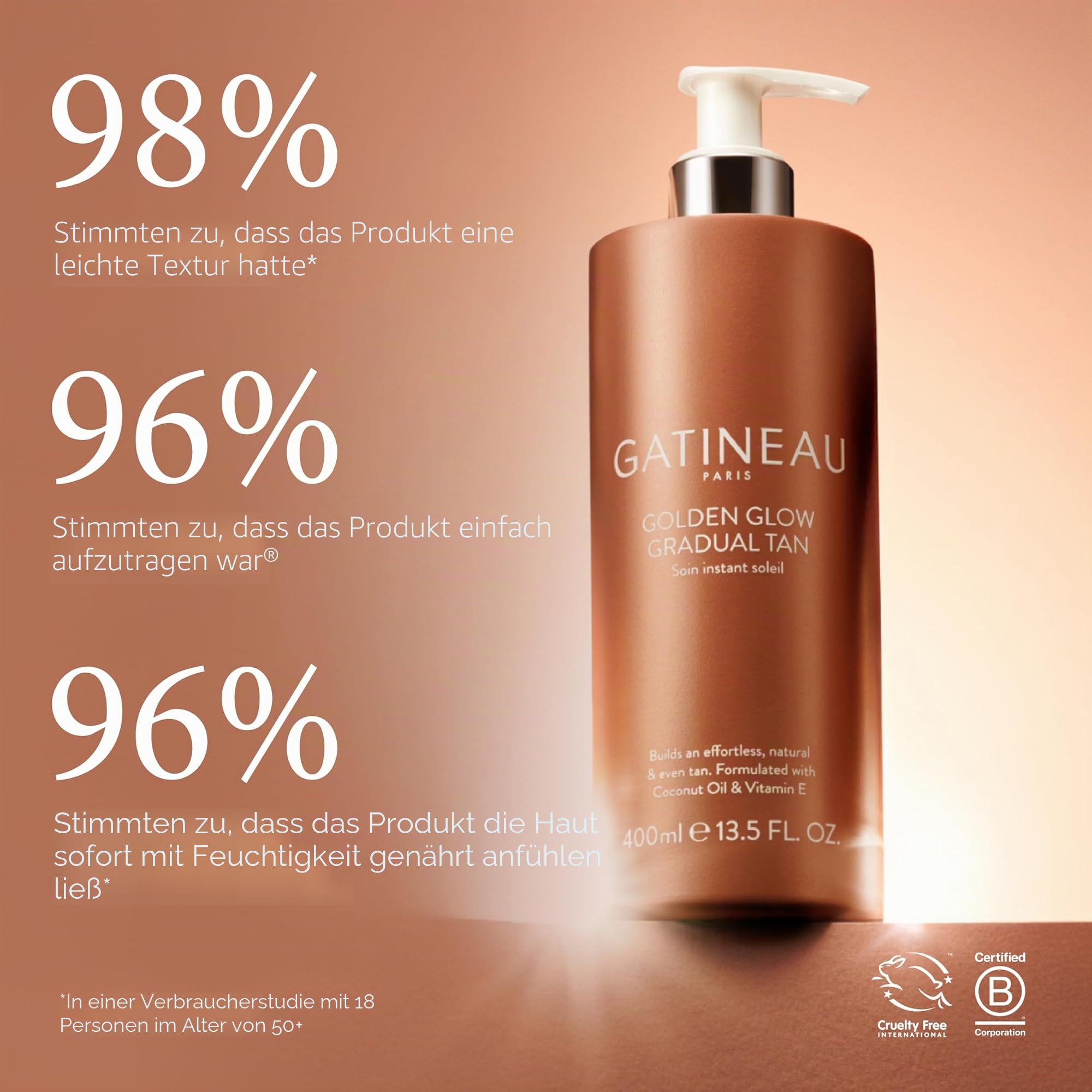 Gatineau Körperpflege Instant Sun Selbstbräuner, 400 ml