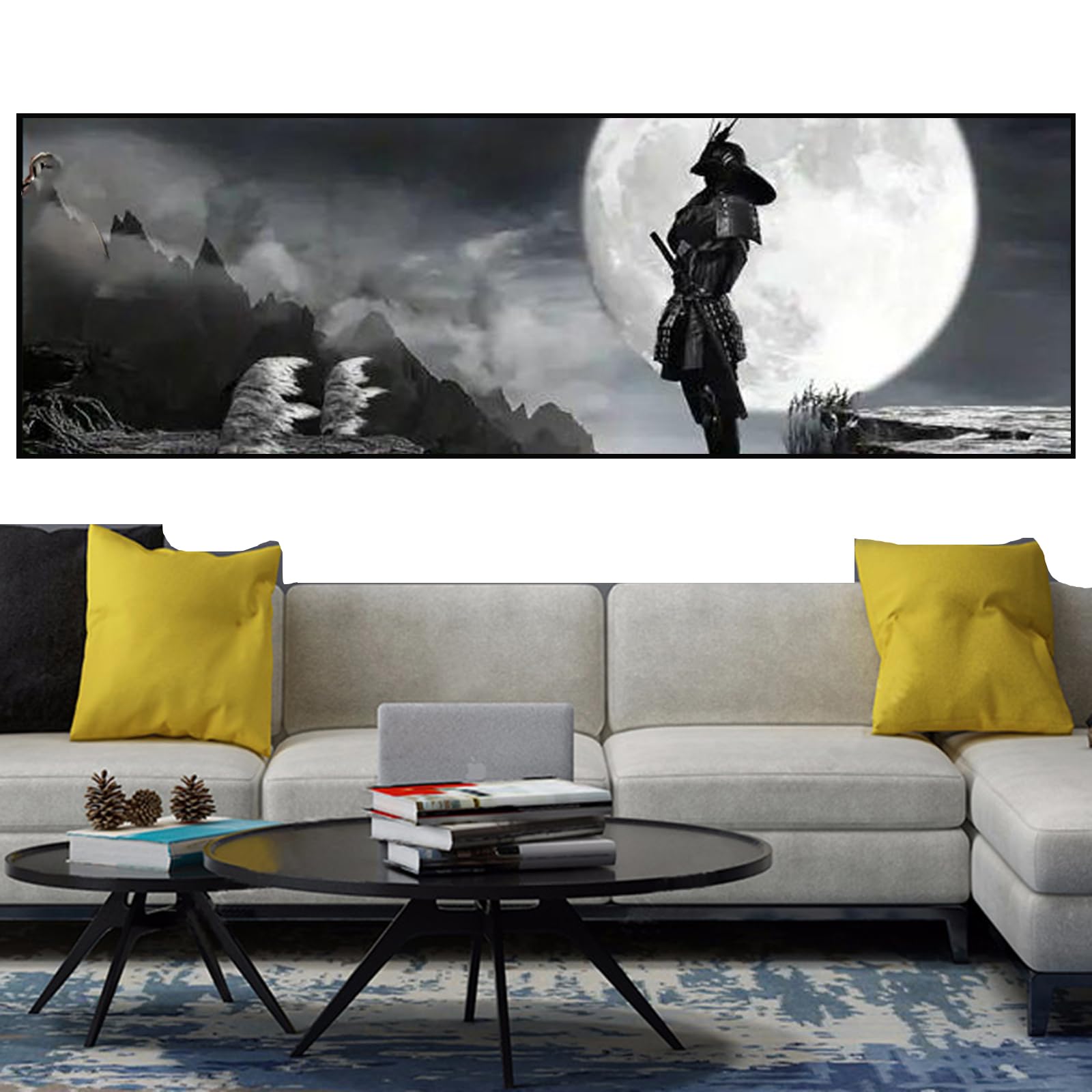 JONZA Poster Carte Du Moyen-Orient Classique - Peinture Décorative Sur