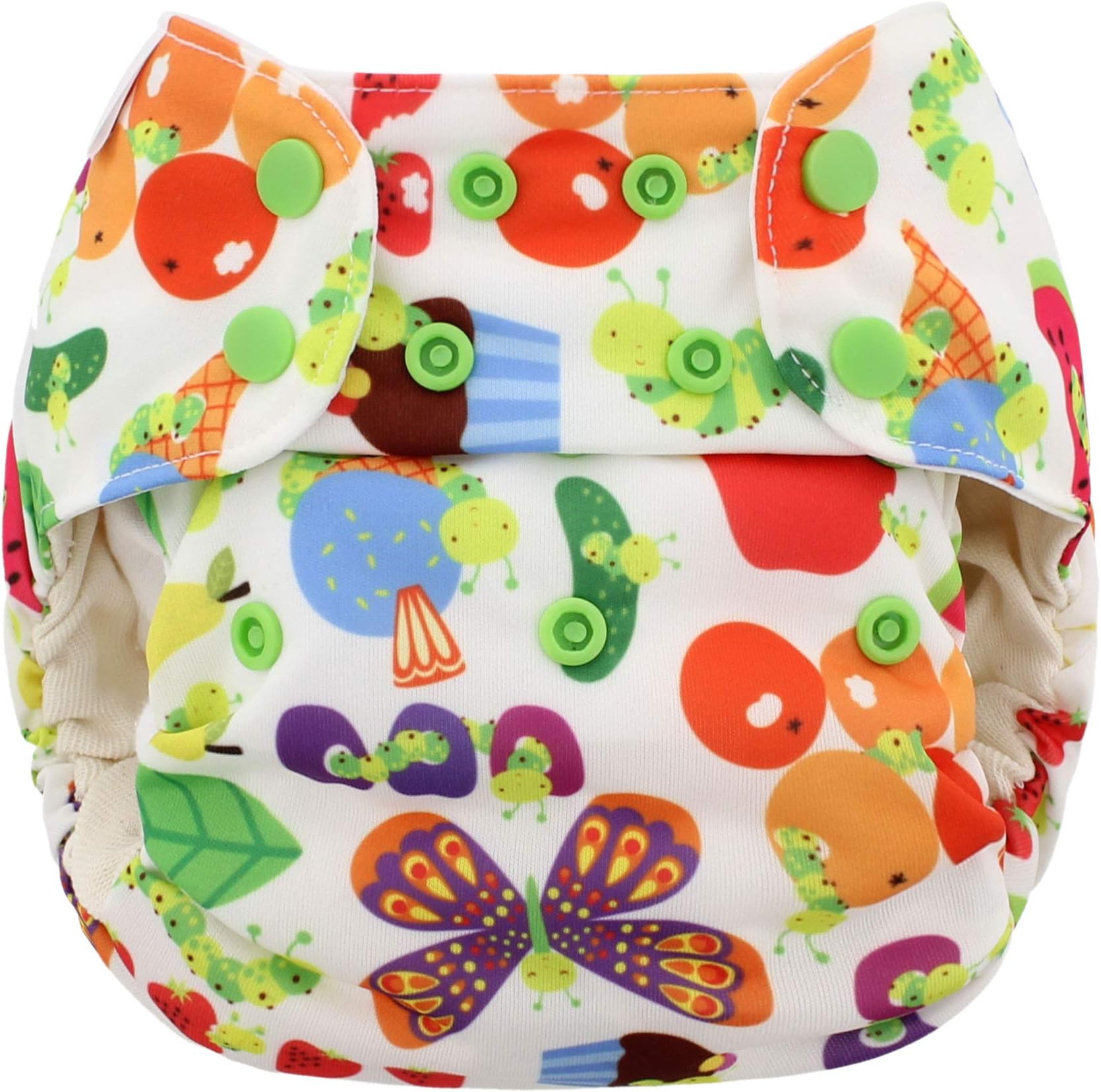 Blueberry One Size Simplex All in One Cloth Diapers, Made in USA (Picnic)
