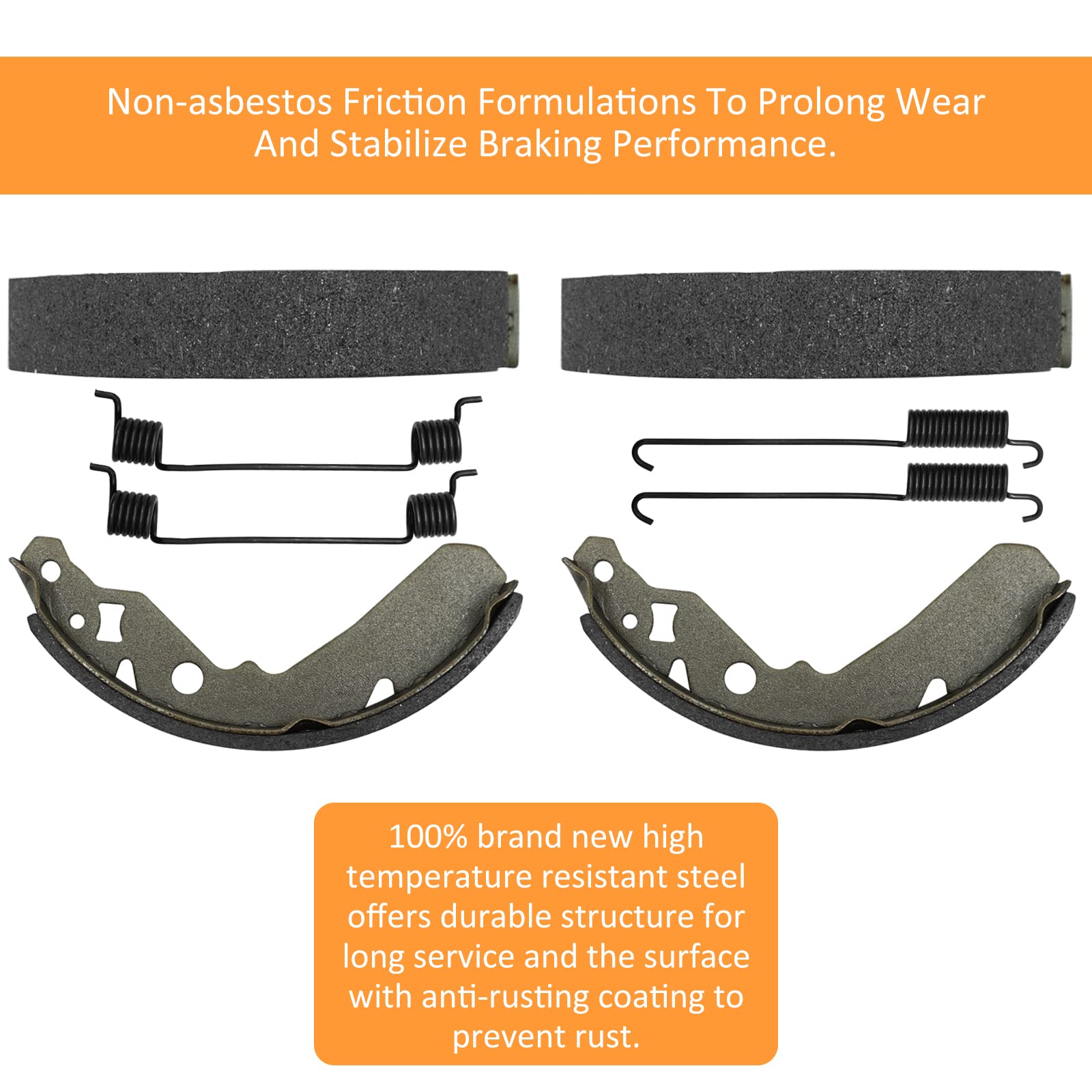 Rear Brake Wheel Cylinders Shoes For Kawasaki KAF300 Mule 500 520 550 1991-2004 - Foto 9