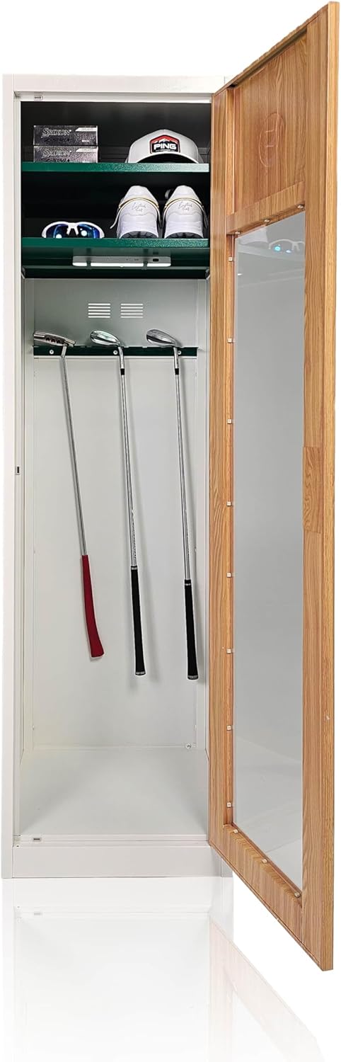 Clubhouse Classic Premium Home Golf Storage Cabinet - Arctic White