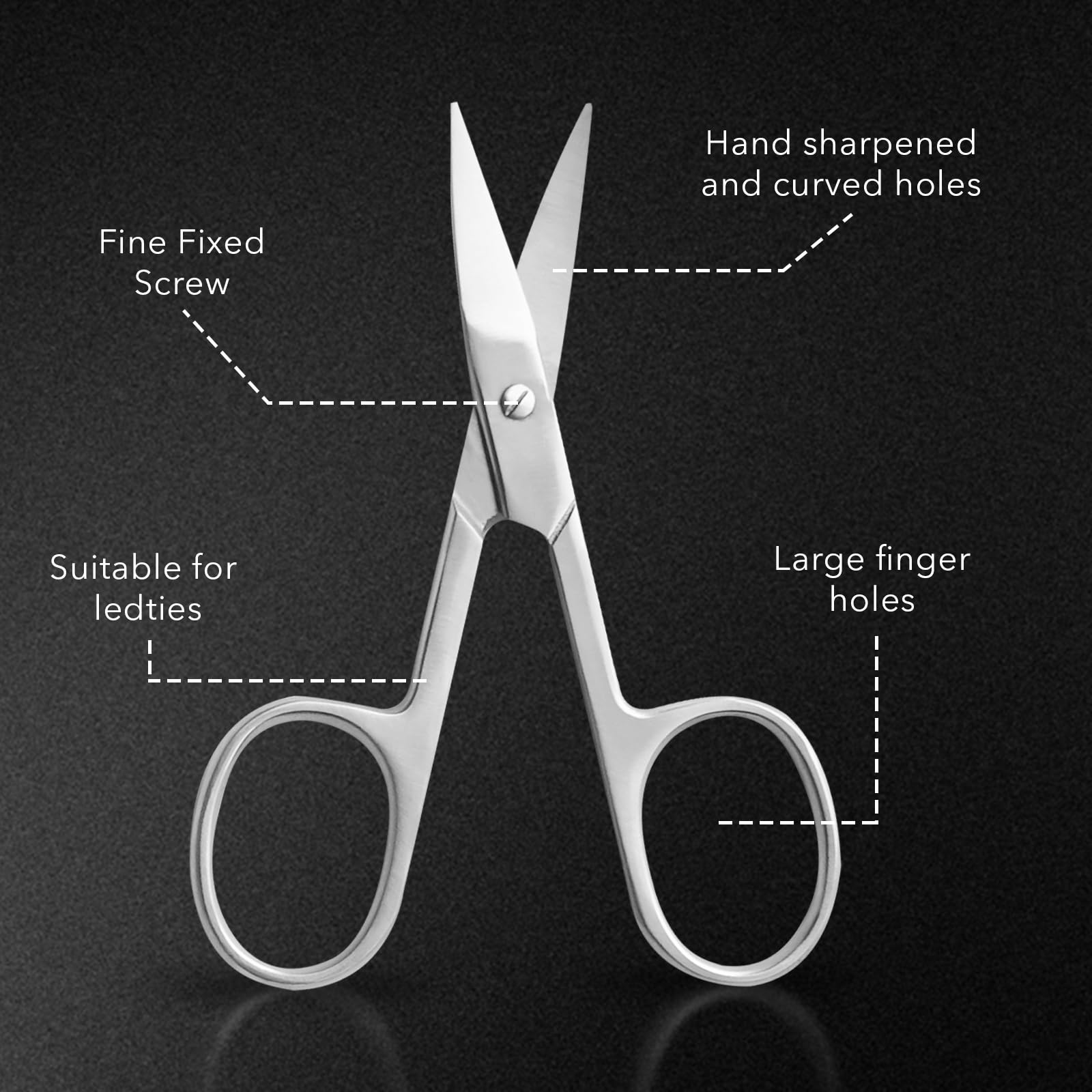 SS INSTRUMENTX Forbicine Per Unghie, Lama Curvata Professionale Forbici Unghie Per Uomini e Donne, Frbici Per Unghie Piedi Perfette Per Unghie Spesse, Cuticole e Unghie dei Piedi