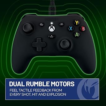 NACON Evol-X Pro Wired Controller Officially Licensed for Xbox Series X|S, Xbox One, and PC - Mappable Back Buttons -Dual Vibration Motors -3.5mm Audio Jack - Soft-Touch Black