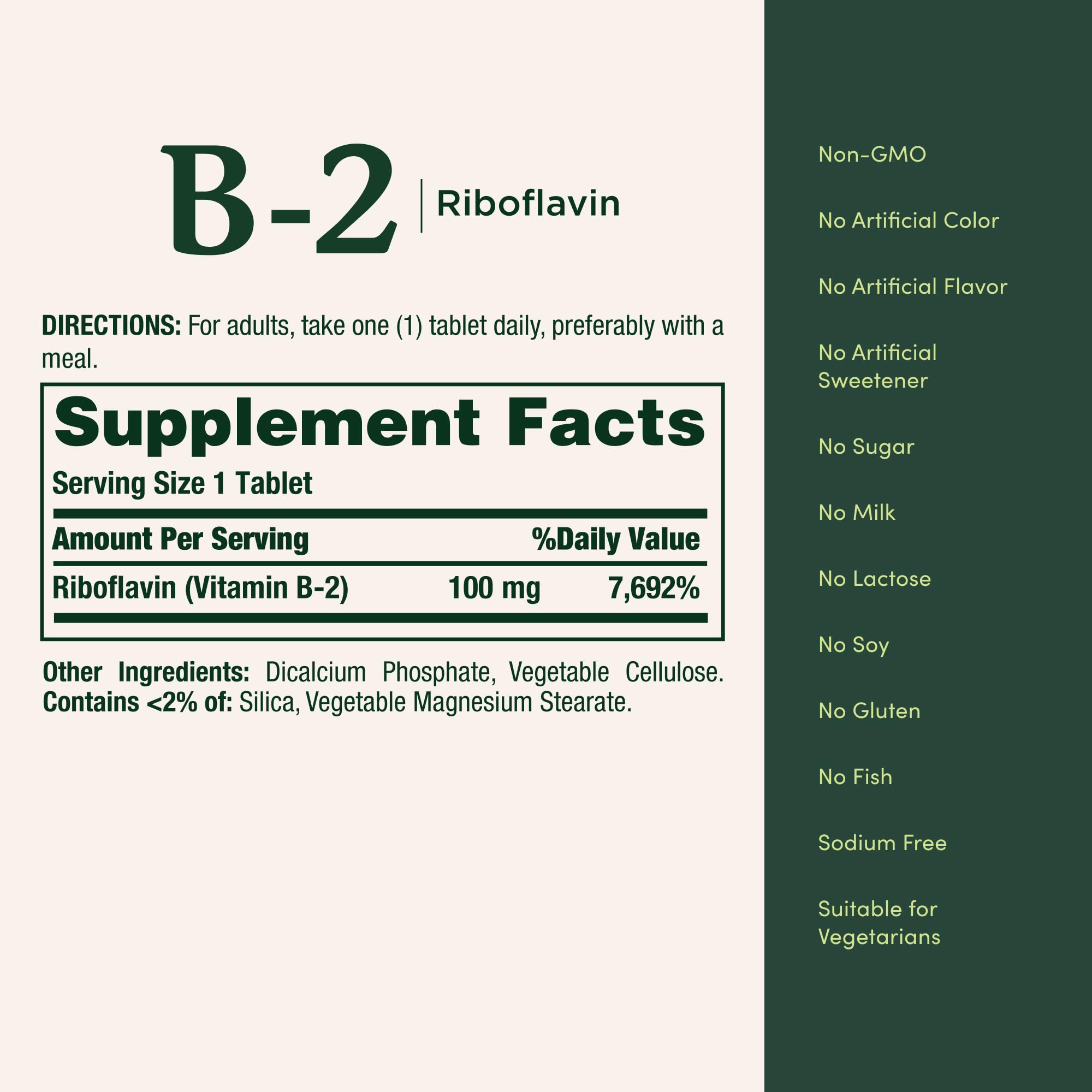 Nature's Bounty Vitamin B-2 100mg, 100 Tablets — Amazon image 5