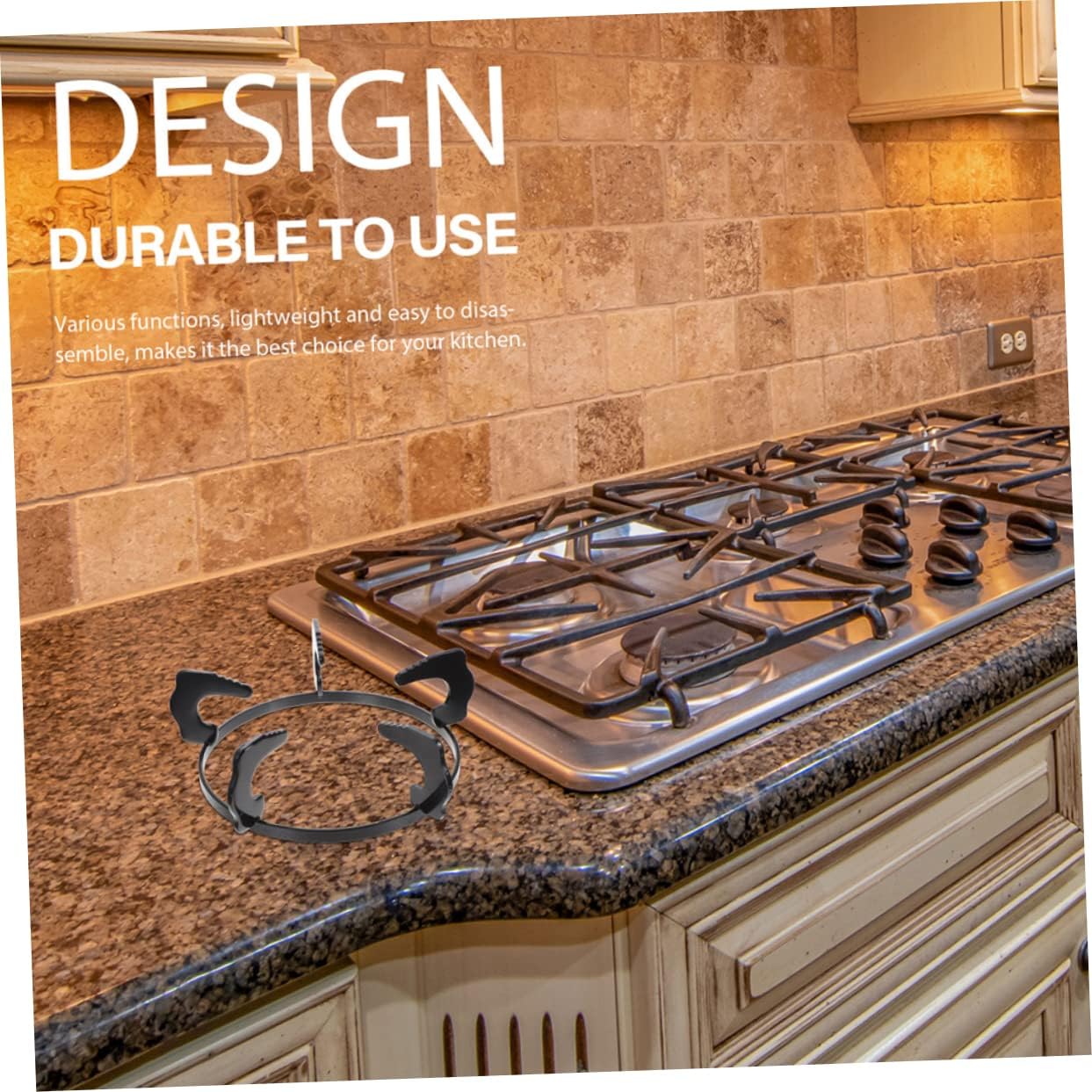 BESPORTBLE 2pcs Non- Gas Stove Rack Pot Stand for Kitchen Stable Five-point Design Essential Accessory for Pots and Cookware for Home Gas Stoves