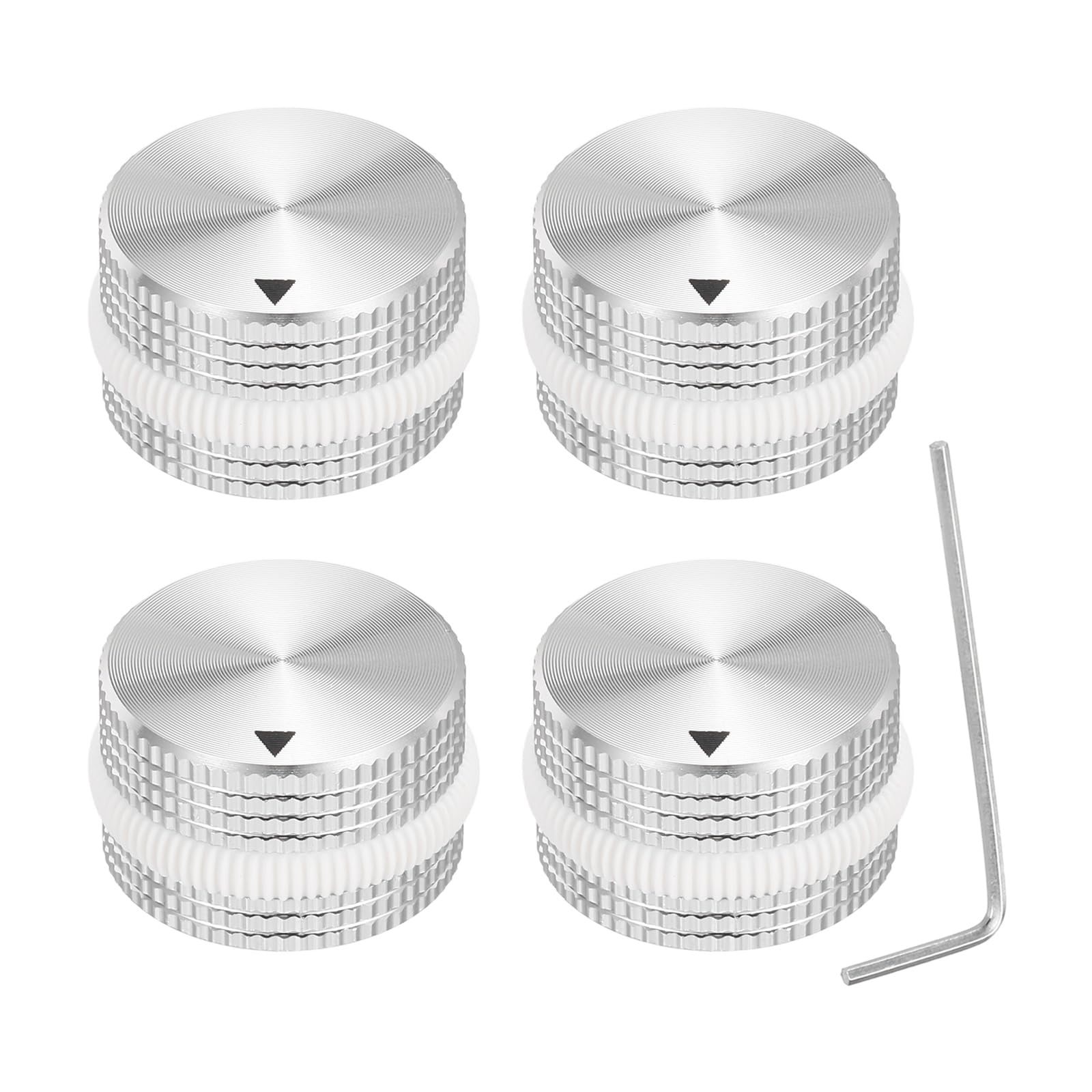 Boutons de contrôle du volume audio en aluminium usiné 15,5mm x 25mm