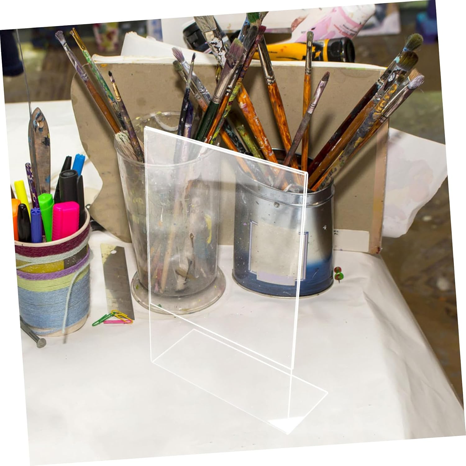 Uonlytech Acrylic Drawing Board for Writing Reading Rack Boys and Girls Learning