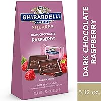 Vista 3 de GHIRARDELLI Cuadrados de frambuesa de chocolate oscuro, bolsa de 5.32 onzas