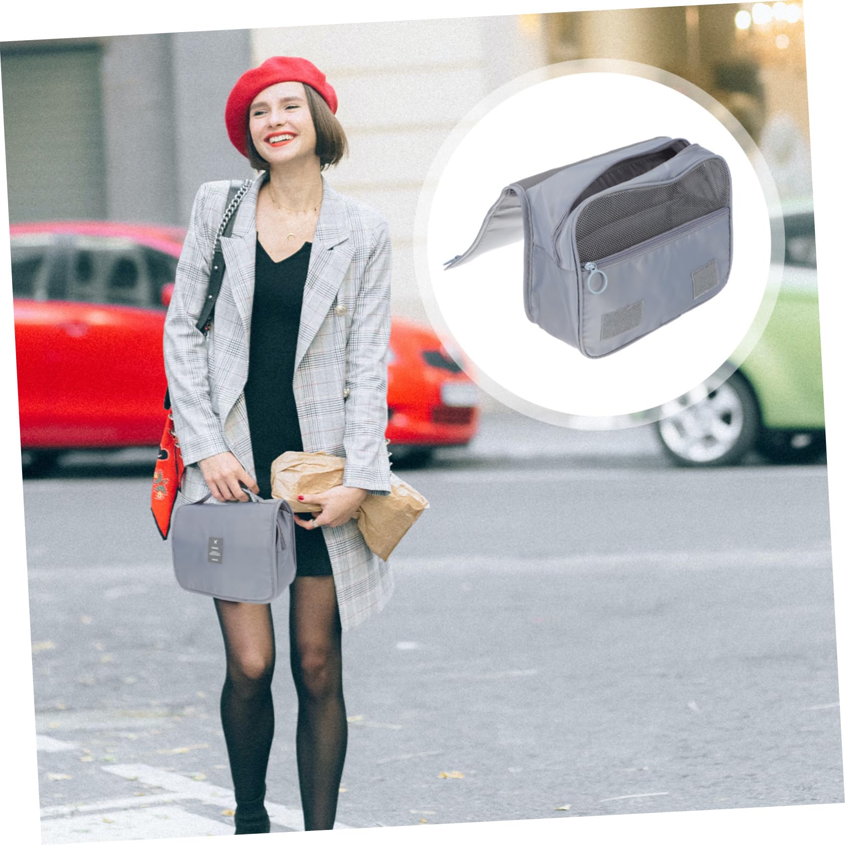 Ipetboom 3piezas Bolsa De Aseo Portátil Gancho Neceser De Viaje Multiusos para Cosméticos y Artículos De Higiene Gran Capacidad y Diseño Compacto