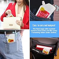 Vista 19 de Bolsas de plástico ocultables y reutilizables con embudo (8OZ-3PCS+16OZ-3PCS)