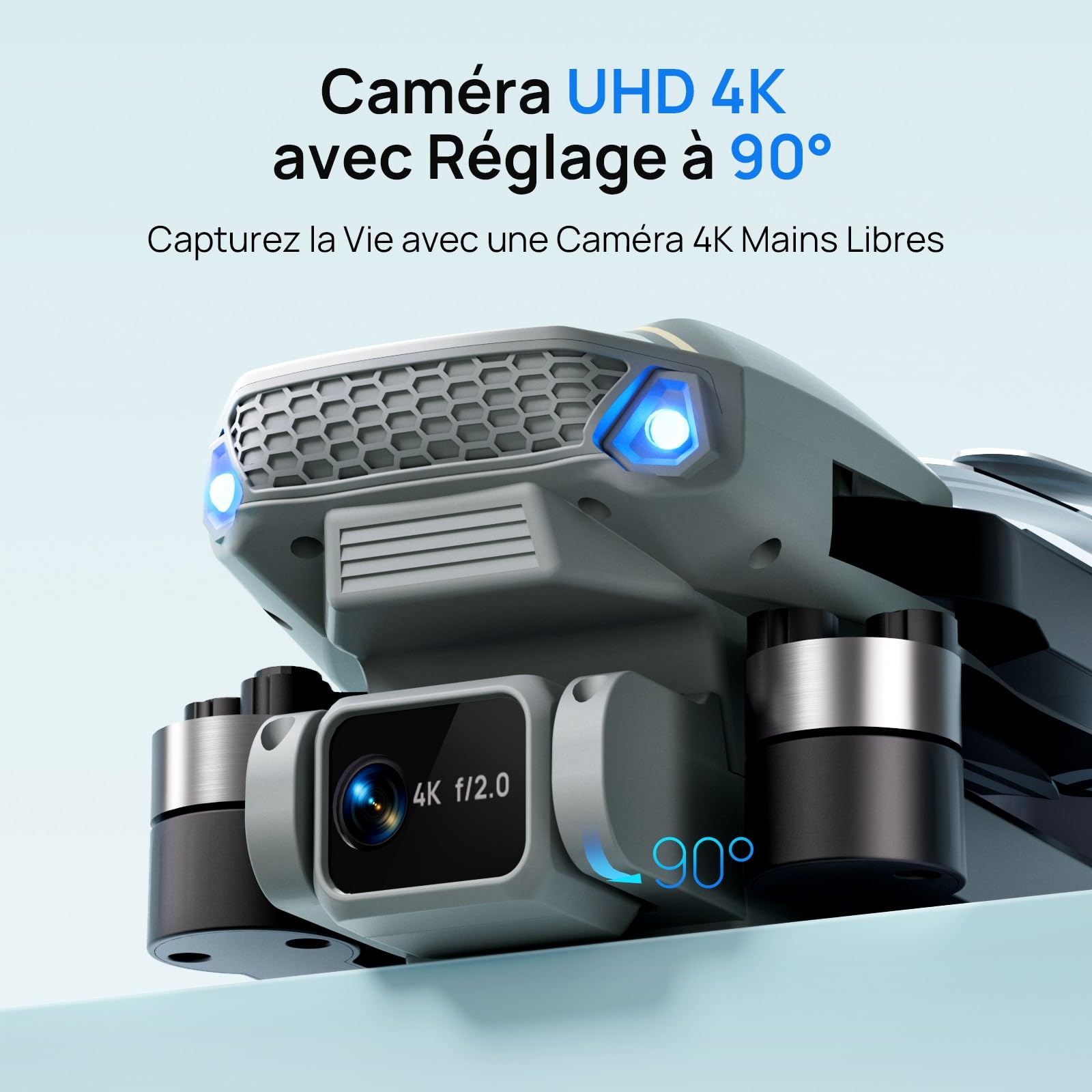 Ameta Drone avec Camera 4K UHD pour Adulte, S20 Lite Moteur Sans Balais FPV Mini Drone pour Debutant et Enfant avec Vol de 36min, Maintien D'altitude, Jouet Cadeau pour Hommes et Garcon, Moins de 250g