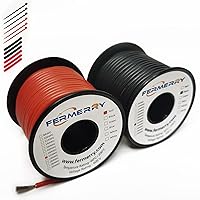 Vista 10 de Fermerry - Kit de cable trenzado de silicona calibre 30, carrete de 3 m, cada uno de 6 colores, flexible, cable de conexión calibre 30, cable
