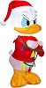 Gemmy Christmas Airblown Inflatable Donald Duck in Sweater wLights Disney, 3.5 ft Tall