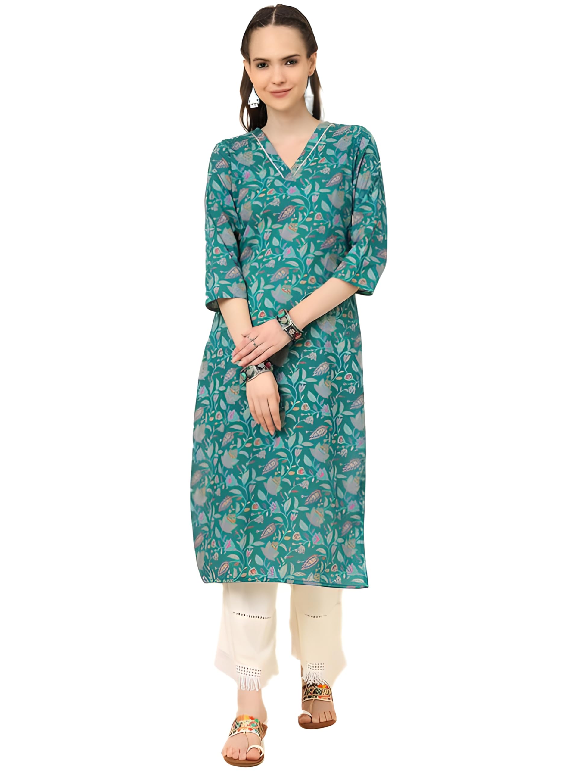 Varanga Women's Cotton Kurta  Classic And Comfortable Traditional Wear For Every Occasion