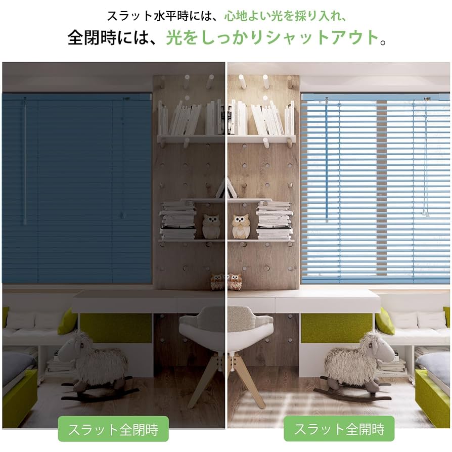 突っ張り式ブラインド Amazon｜幅 135 x 長 90 cm ブラインドカーテン 突っ張り式
