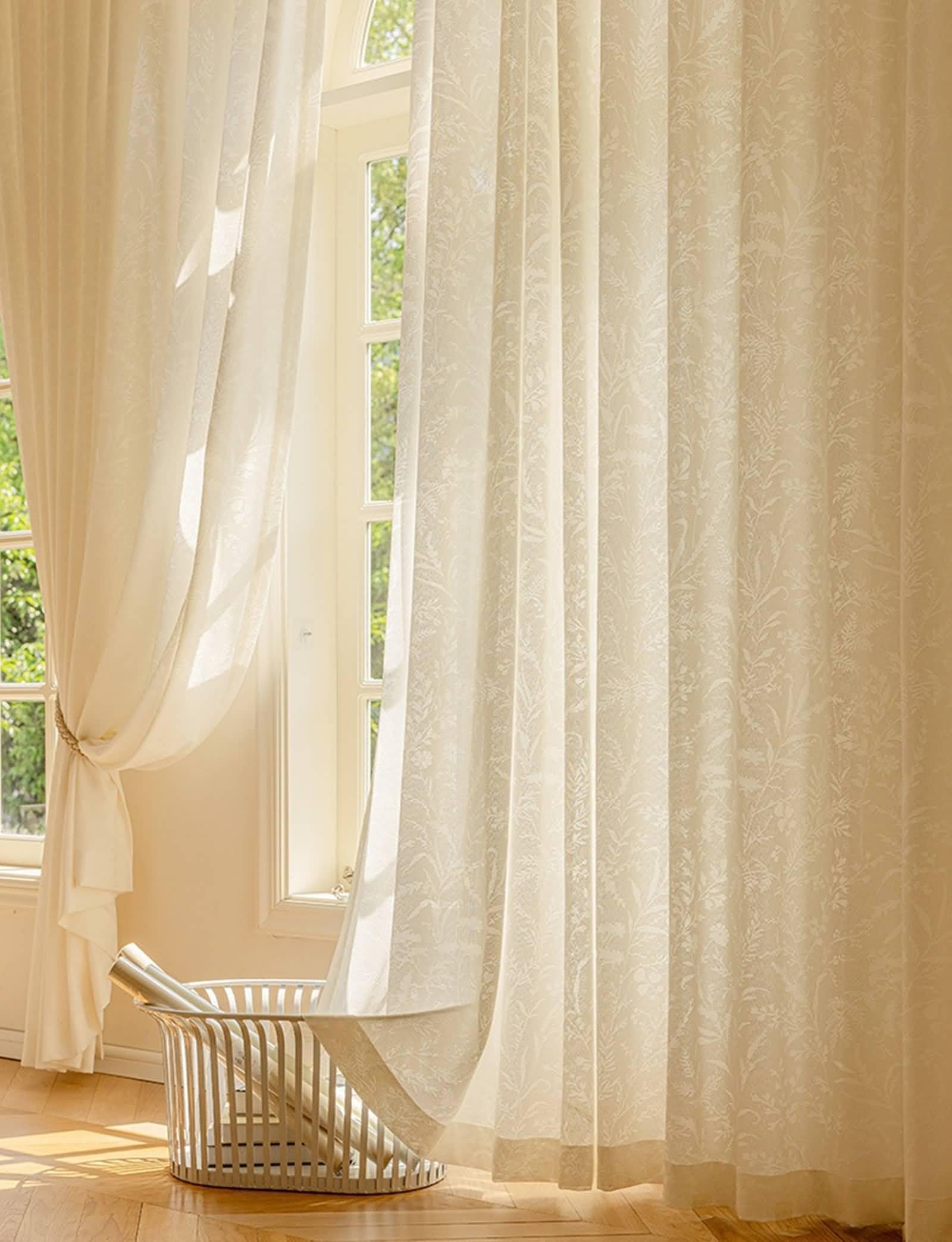Rideaux de cuisine de 137,2 cm de long lot de 2 panneaux de décoration beige