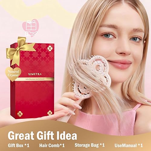 Miniatura 3 de Simetra Cepillo desenredante para cabello para mujeres y hombres, cepillo desenredante original para cabello rizado, fino y grueso, húmedo y seco,