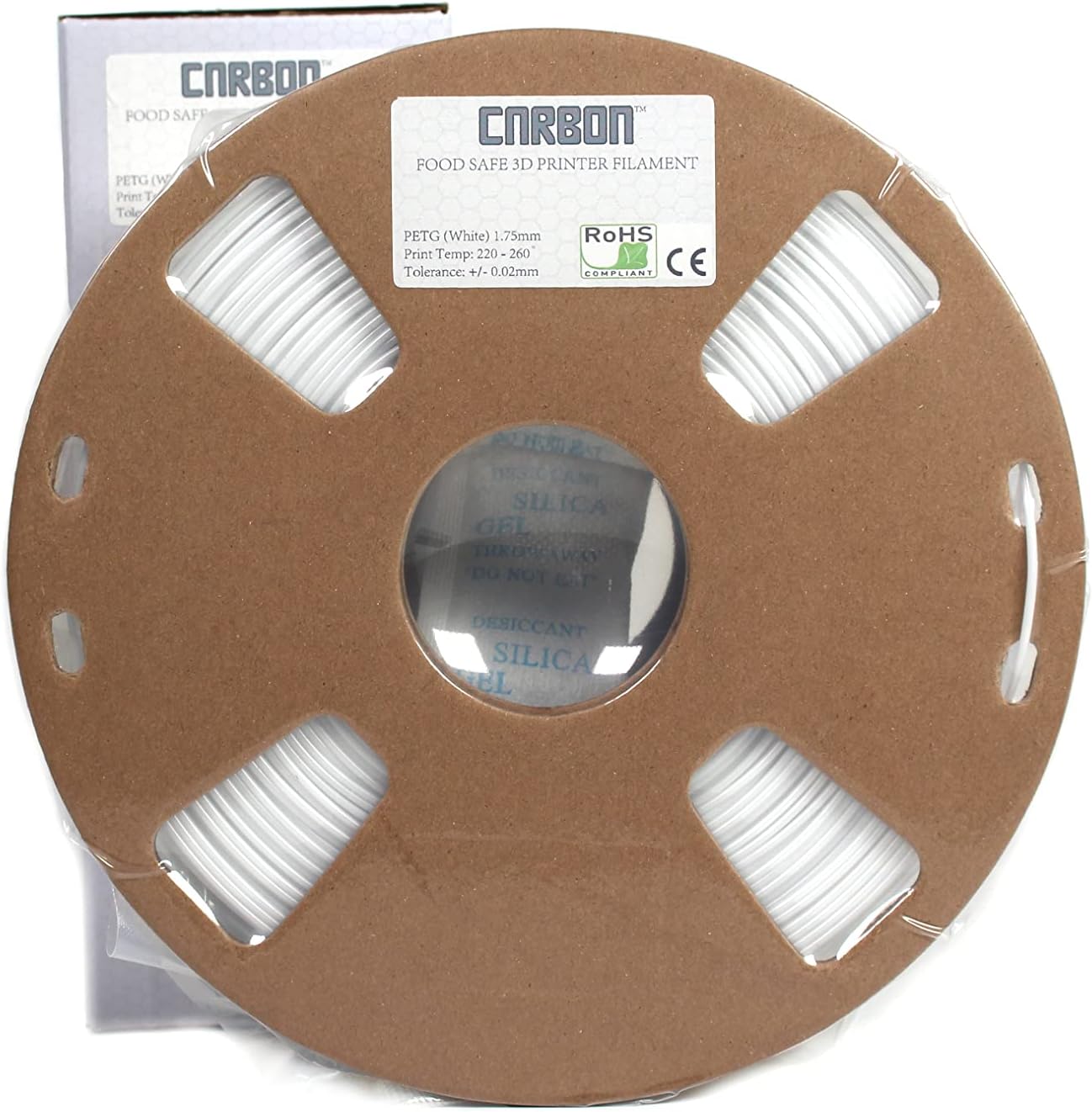 ECO Packaged Certified Food Grade PETG 3D Printer Filament Carbon