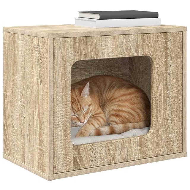 vidaXL Casa para Gatos Sonoma 51 x 30 x 42,5 cm Madera de ingeniería