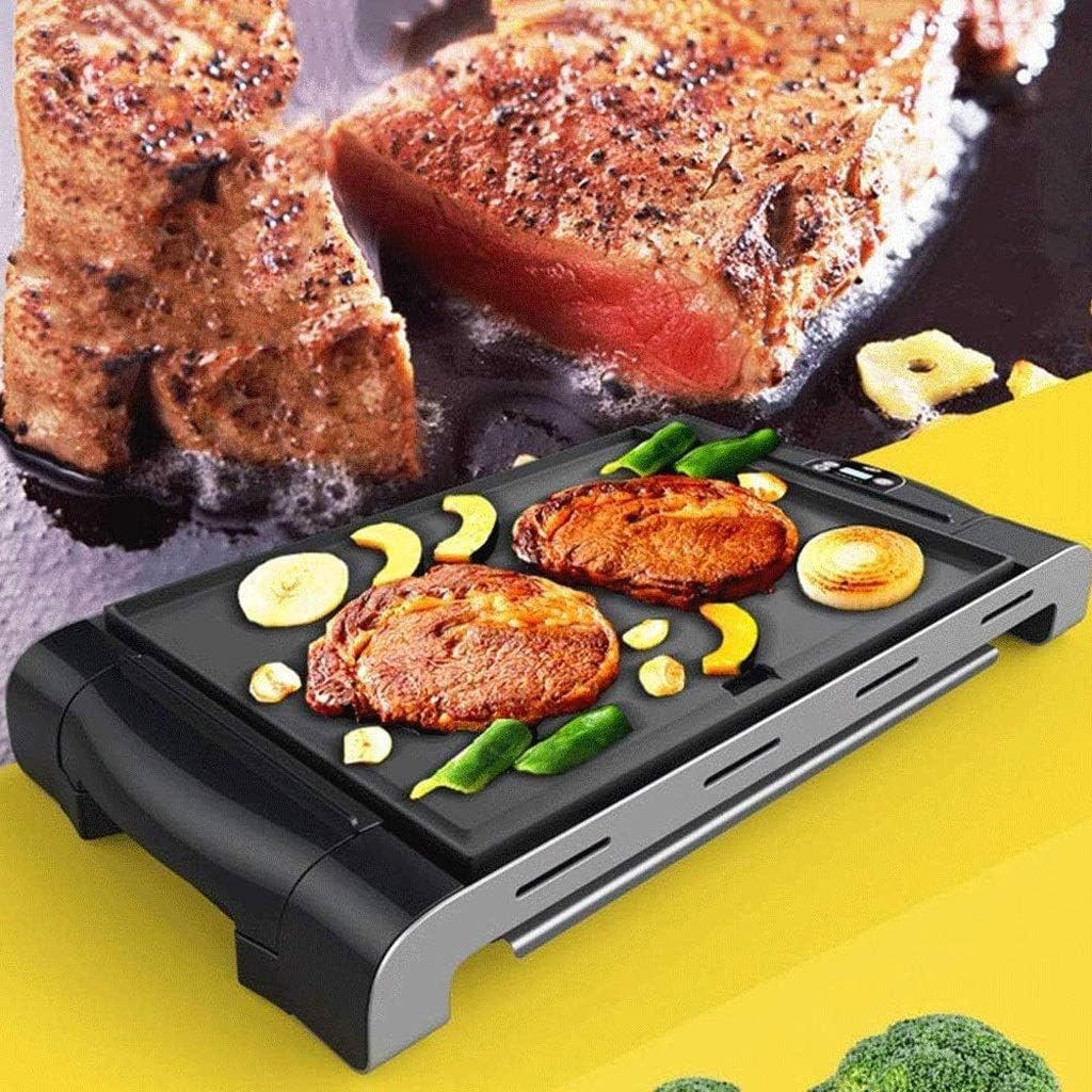 Electric Grill Plate,Teppanyaki Table Top Griddle BBQ Nonstick Extra Large, Removable Plates