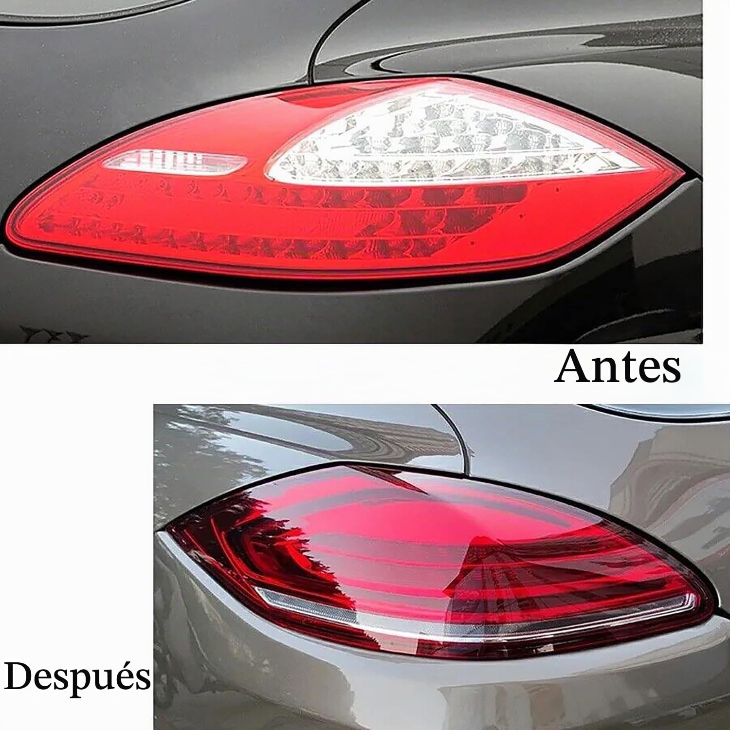 Faro Trasero de Coche para Porsche Panamera 970 2010 2011 2012 2013, Piloto Trasero Conjunto Luz Traseras Lámpara Freno Coche Luz Advertencia Accesorios,Smoked