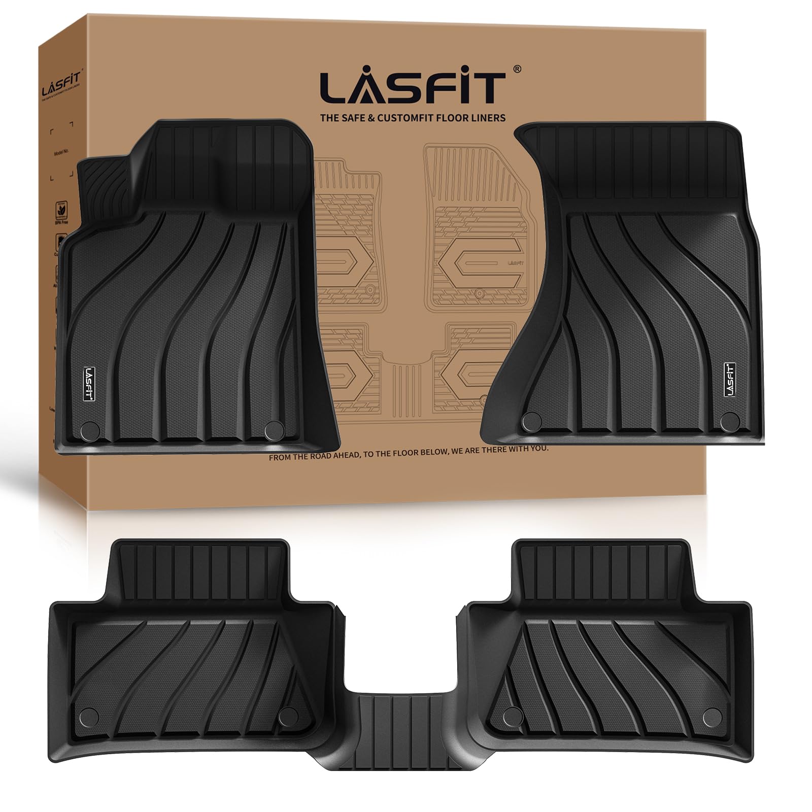 LASFIT Floor Mats for Porsche Macan 2014-2026, S/Turbo/S Diesel/GTS
