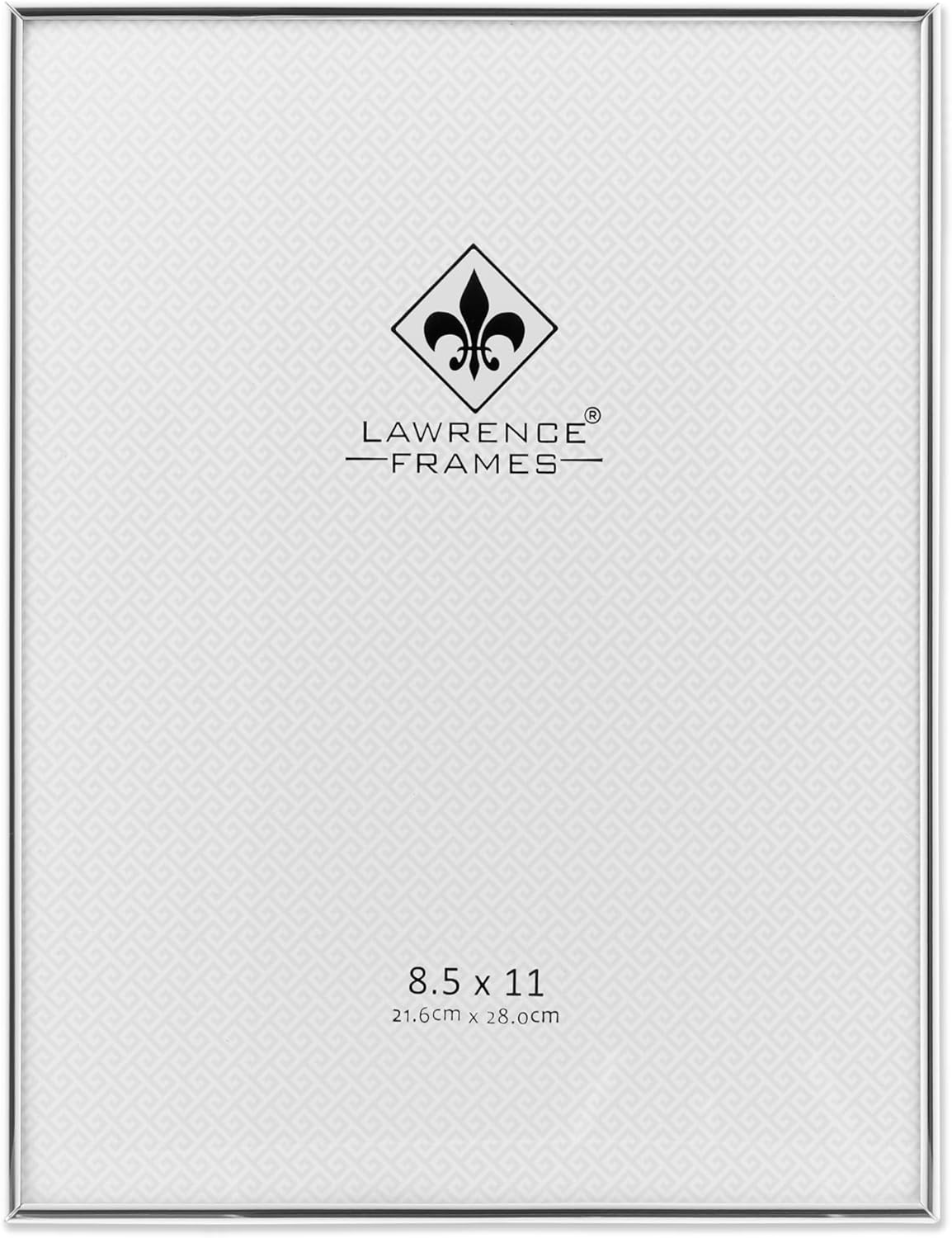 Lawrence Frames Simply Metal Picture Frame, 8.5 by 11-Inch, Silver
