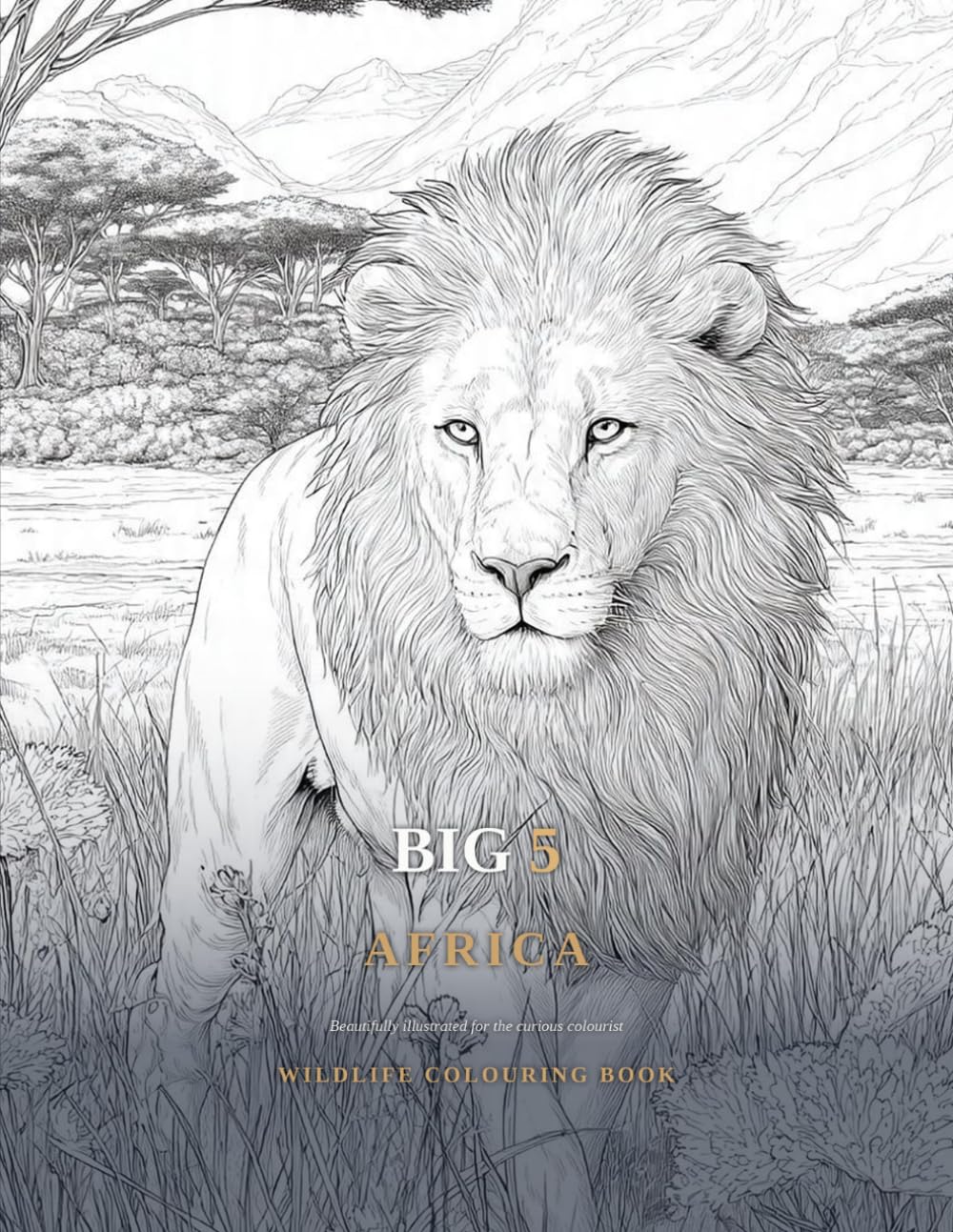 Big 5 Africa: Wildlife Colouring Book (African Wildlife & Botanical Colouring Books)