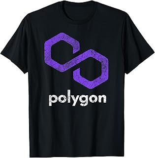 Klassisches Polygon Matic Crypto Blockchain Logo T-Shirt
