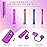 WILLBOND 72 Pieces Hair Perm Rods Set, Short Plastic Perming Rods Cold Wave Roller 4 Sizes Hair Curling Rollers with 1 Piece Steel Pintail Comb for Hairdressing Styling (Short)