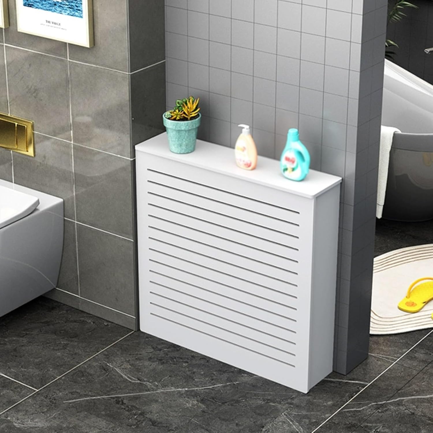 Amazon.com: DSEWTEZXI Modern Breathable Bedroom Radiator Cabinet Shelf ...