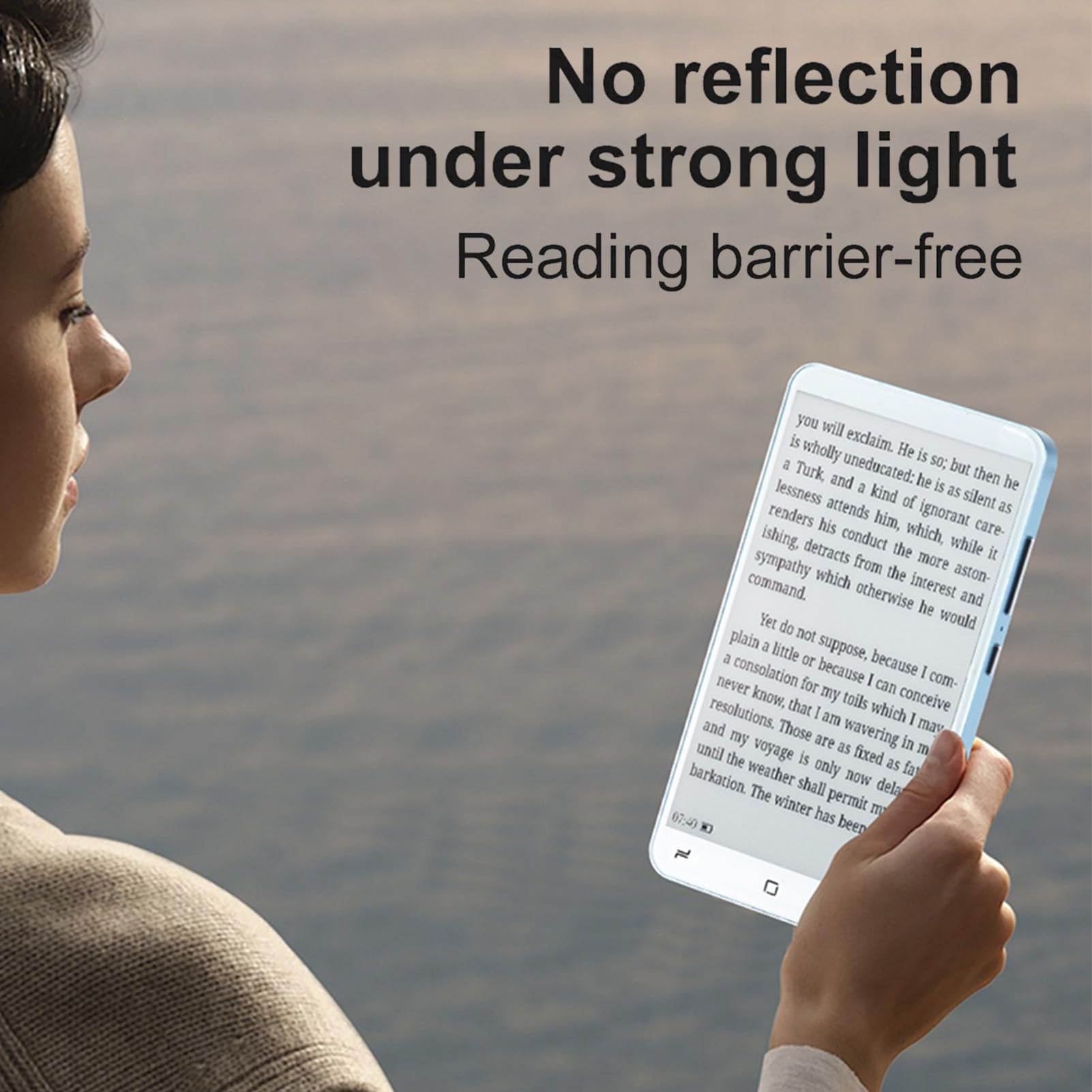 Lettore di Libri Elettronici per Android 5.1, Schermo Capacitivo Senza Inchiostro HD da 5 Pollici, Lettore di Ebook con Memoria 1G 8G, per Immagini Audio Video