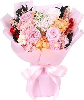 Pink Rose Preserved Flowers Bouquet Forever Roses Birthday Gifts for Mom...