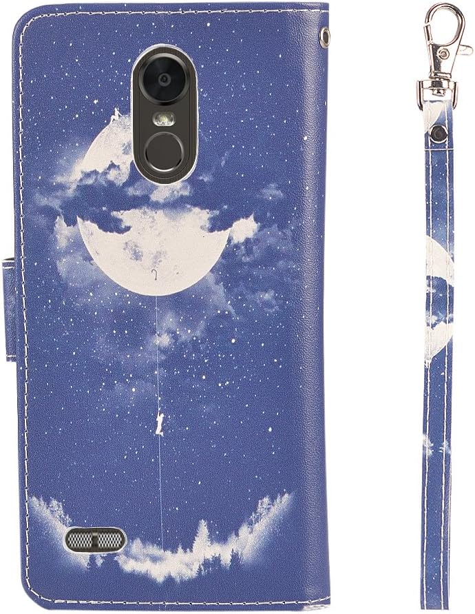 UrSpeedtekLive LG stylo 3 Case, LG stylo 3 Wallet Case, Premium PU Leather Flip Wallet Case Cover w/Card Slots & Kickstand Compatible with LG stylo 3, Night Sky