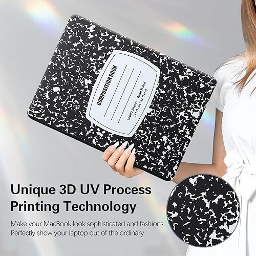 Miniatura 56 de Funut Funda compatible con MacBook Air de 15 pulgadas 2024 2023 versión M3 A3114 M2 A2941 con pantalla de retina líquida y Touch ID, carcasa rígida