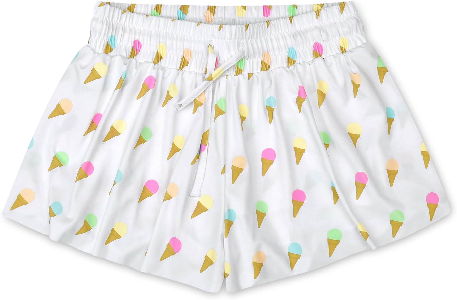 iscream Big Girls Butterfly Style Overlap Side Swing Fabric Shorts Collection - Prettiest Pastels